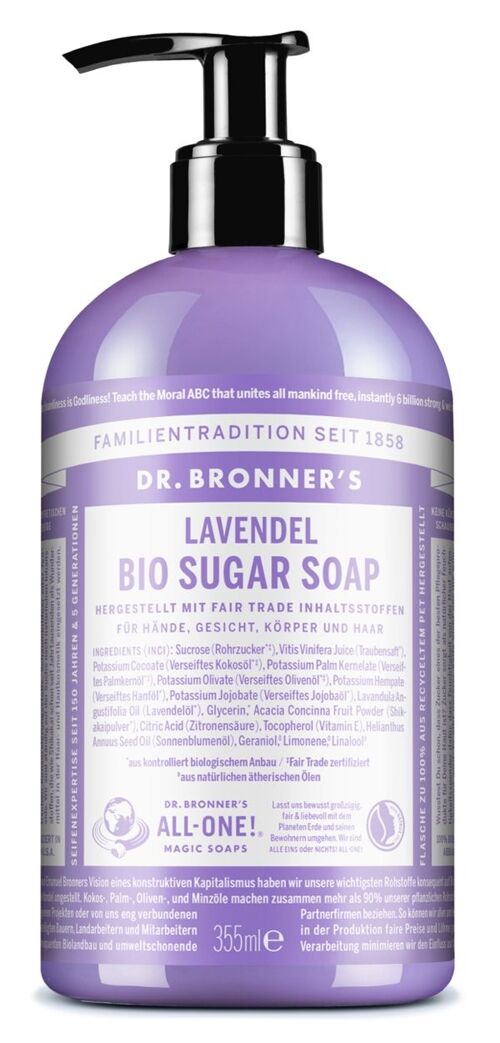 Lavendel - BIO SUGAR SOAP - 335 ml