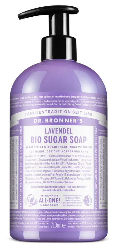 Lavendel - BIO SUGAR SOAP - 710 ml