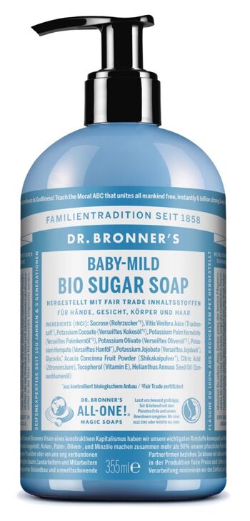 Baby-Mild - SAVON AU SUCRE BIOLOGIQUE - 335 ml