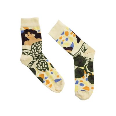 Baignade Avec Des Fleurs Chaussettes