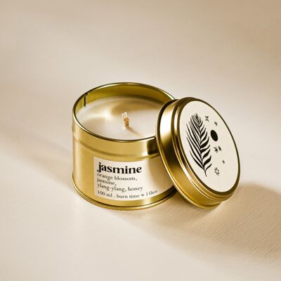 Jasmine small scented candle, 100 ml