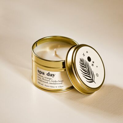 Spa day small scented candle, 100 ml
