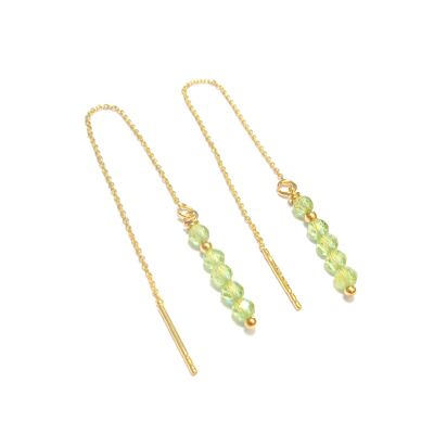 Peridot Earrings Silver 925 Gold