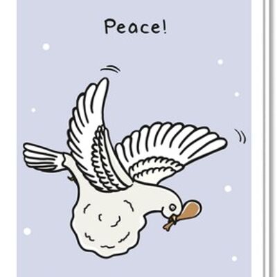 Cartolina di Natale | piccione della pace