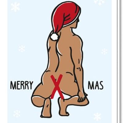 Weihnachtskarte | sexy Mann