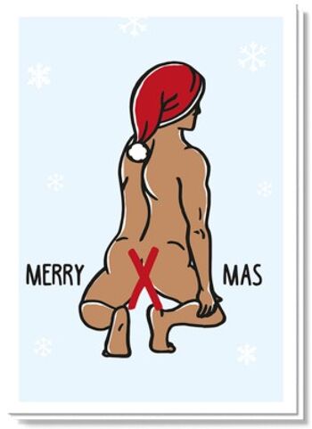 Carte de Noël | homme sexy 1
