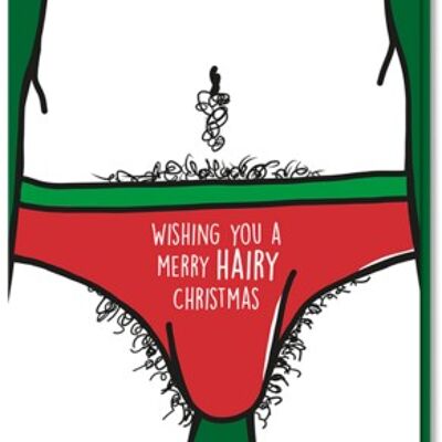 Cartolina di Natale | uomo peloso