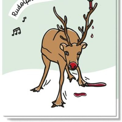 Weihnachtskarte | Rudolf