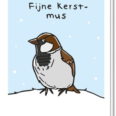 Weihnachtskarte | Spatz