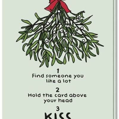 Christmas card | mistletoe