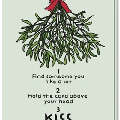 Christmas card | Mistletoe