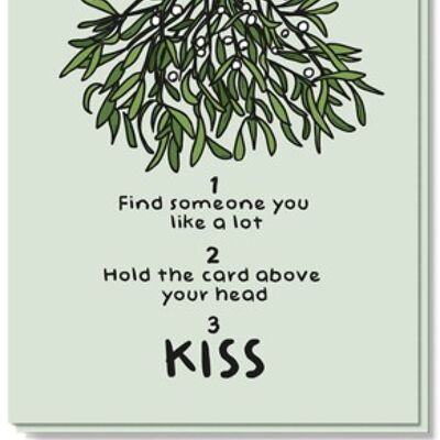 Christmas card | Mistletoe