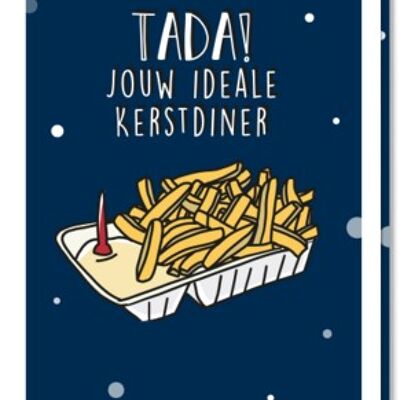 Tarjeta de navidad | Patatas fritas