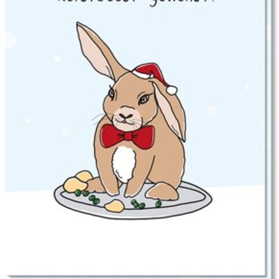 Tarjeta de navidad | Conejo