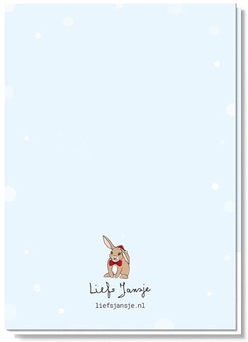 Carte de Noël | lapin 2