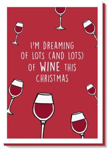 Carte de Noël | vin rouge 1