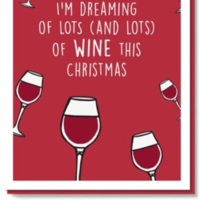 Cartolina di Natale | vino rosso