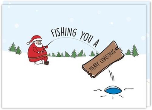 Christmas card | Fishing