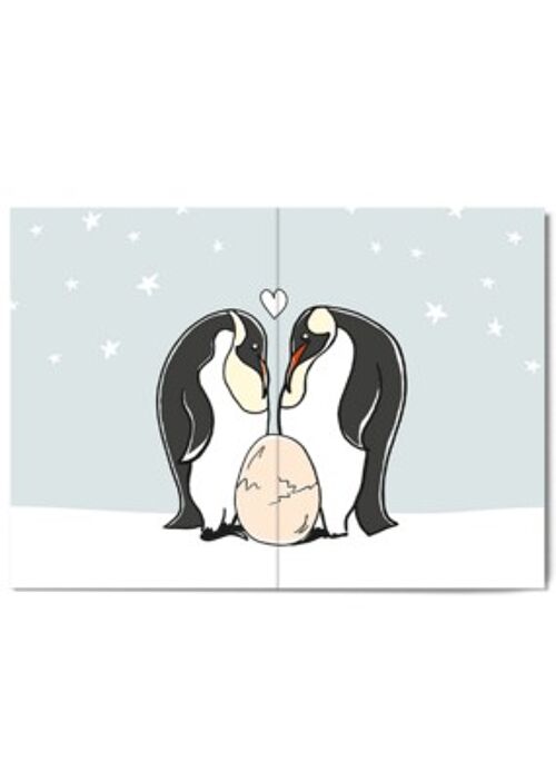 Birth card | Penguin