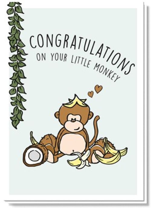 CONGRATIONS ON YOUR BABY | Monkey