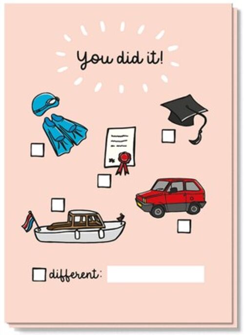 Successful card | You did it