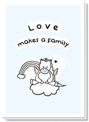 Herzlichen Glückwunsch zu deiner Tochter / deinem Sohn | Einhorn