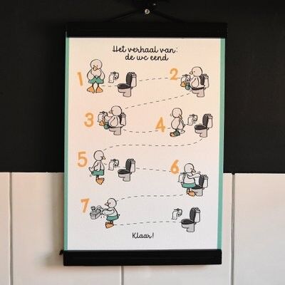 Potty training poster | A D