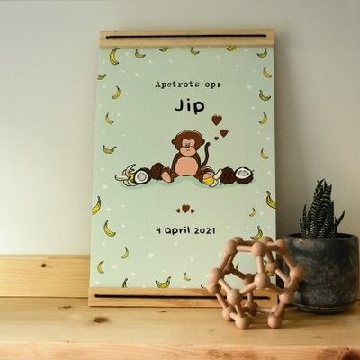 Affiche de naissance Singe