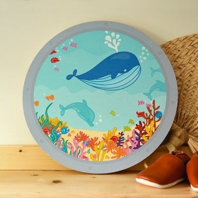 Cerchio da parete in legno oceano I