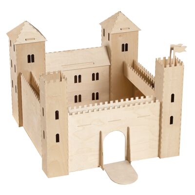 Wooden kit 3D puzzle knight's castle