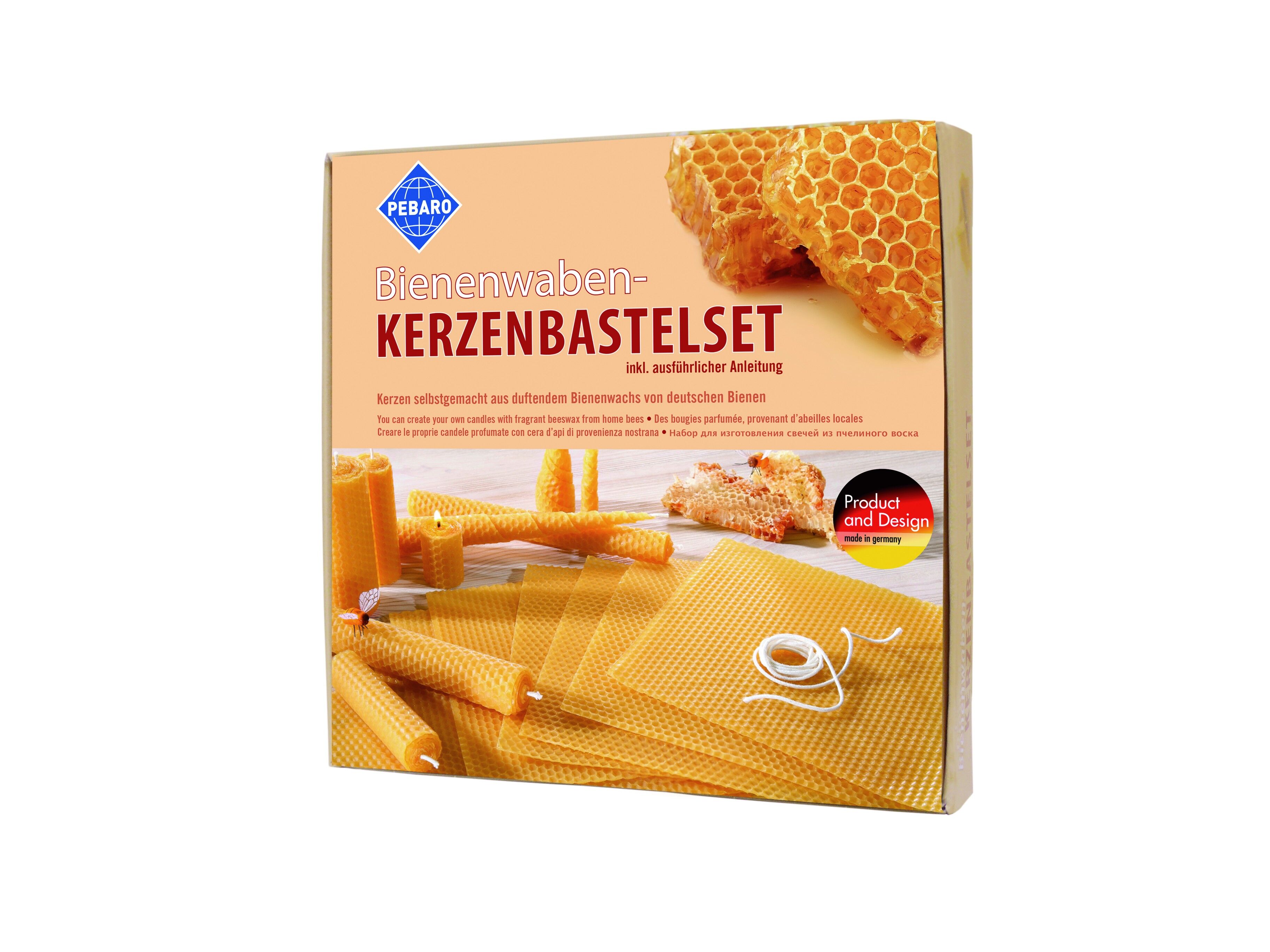 Bienenwaben-Kerzenbastelset WACH-SET 1
