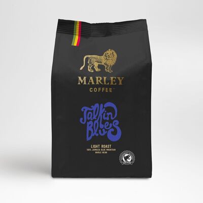 Marley Coffee Talking-Blues Light Roast 100% Jamaica Blue Mountain RFA - whole bean coffee