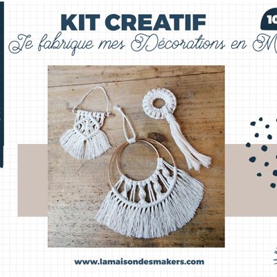 Kit DIY Décorations en Macramé