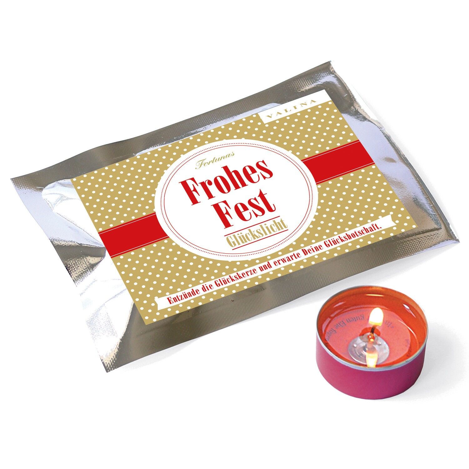 Luce fortunata di Fortuna / punti / oro / festa felice