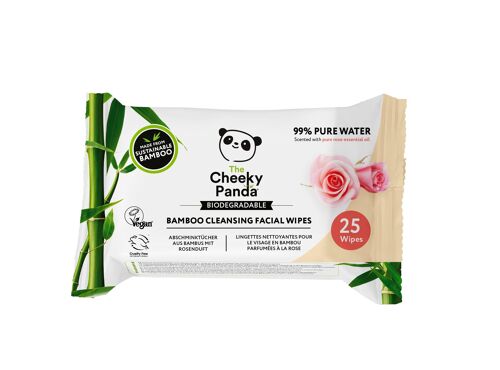 Biodegradable Facial Wipes | 24 Packs - Rose