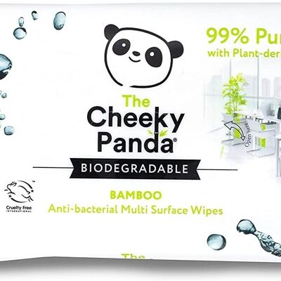 Antibakterielle biologisch abbaubare Oberflächentücher Großpackung | 6 Packungen