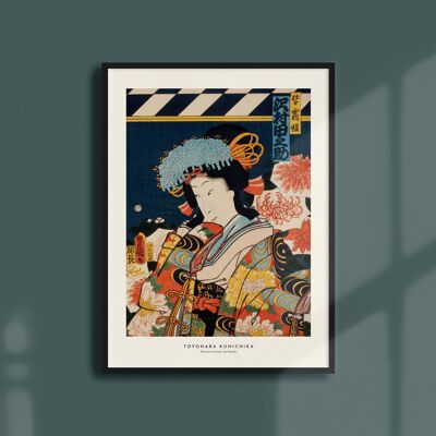 Poster 30x40 - Porträt eines Kabuki-Schauspielers - 3