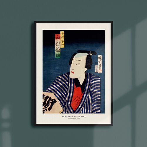 Affiche 30x40 - Portrait d'acteur de Kabuki - 5