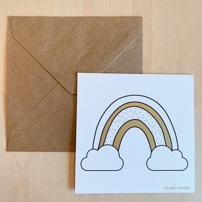 Correspondence card - Rainbow
