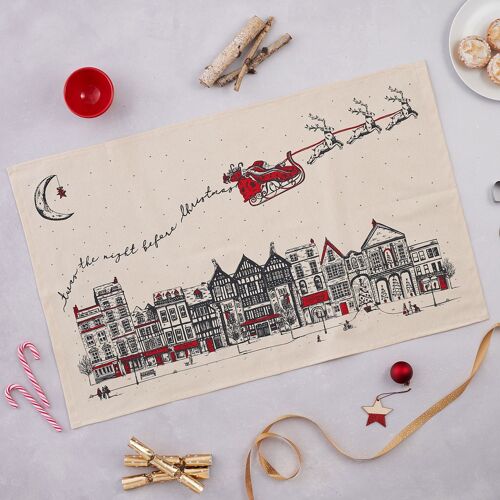 Santa’s Sleigh Tea Towel