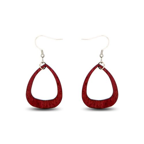 Boucles d'oreilles en amarante Sylvie