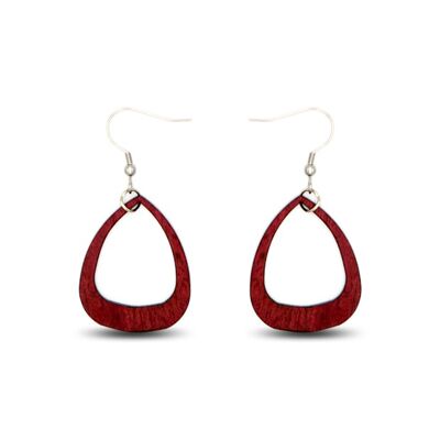 Boucles d'oreilles en amarante Sylvie