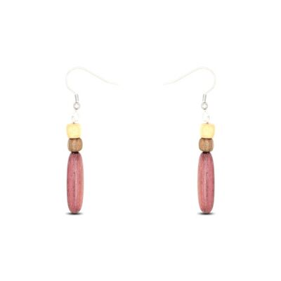 Pendientes de madera osaris nature