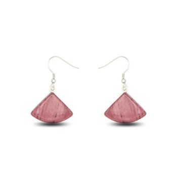 Boucles d'oreilles amarante Athena 1