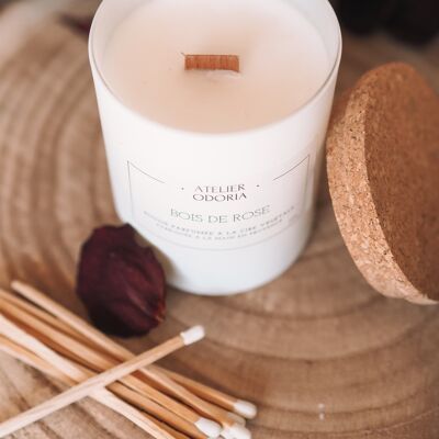 ROSE WOOD scented vegetable candle
