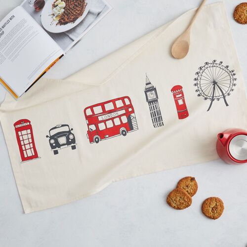 London Skyline Tea Towel