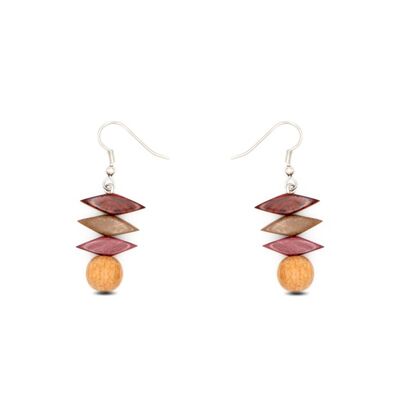 Oliva wooden earrings