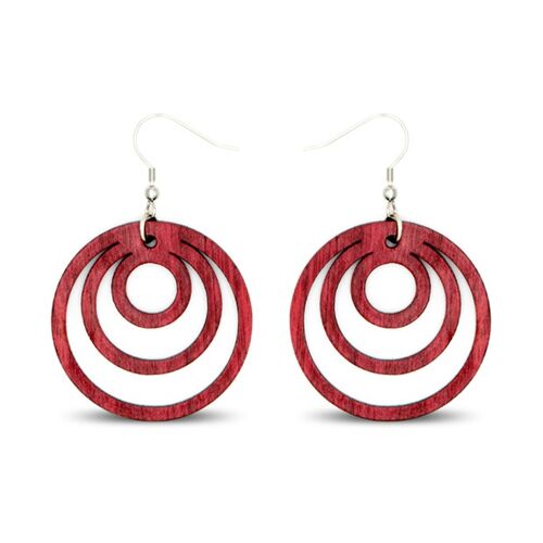 Boucles d'oreilles amarante Fabiene