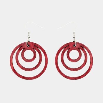 Boucles d'oreilles amarante Fabiene 3