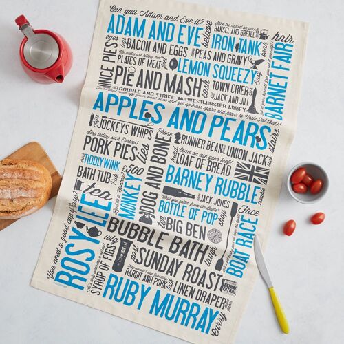 Cockney Rhyming Slang Tea Towel